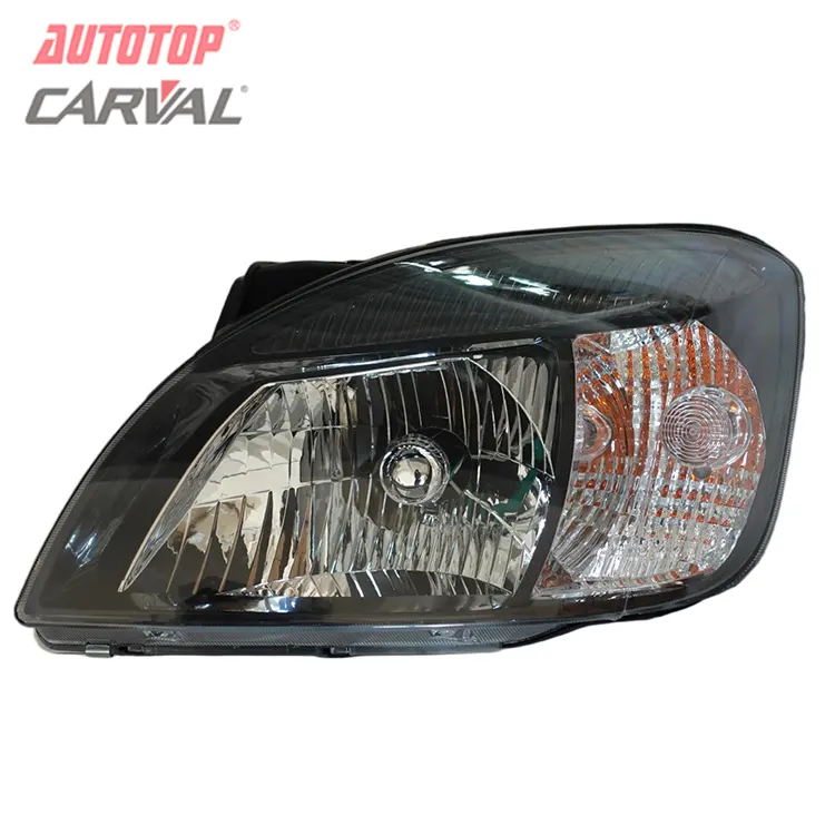 Kia Rio 2005 Carcasă neagră Ansamblu far cu 6 găuri